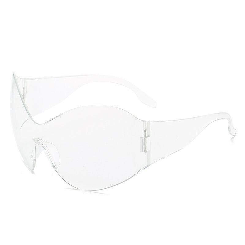 Oversized Shield Sunglasses for Futuristic Street Style