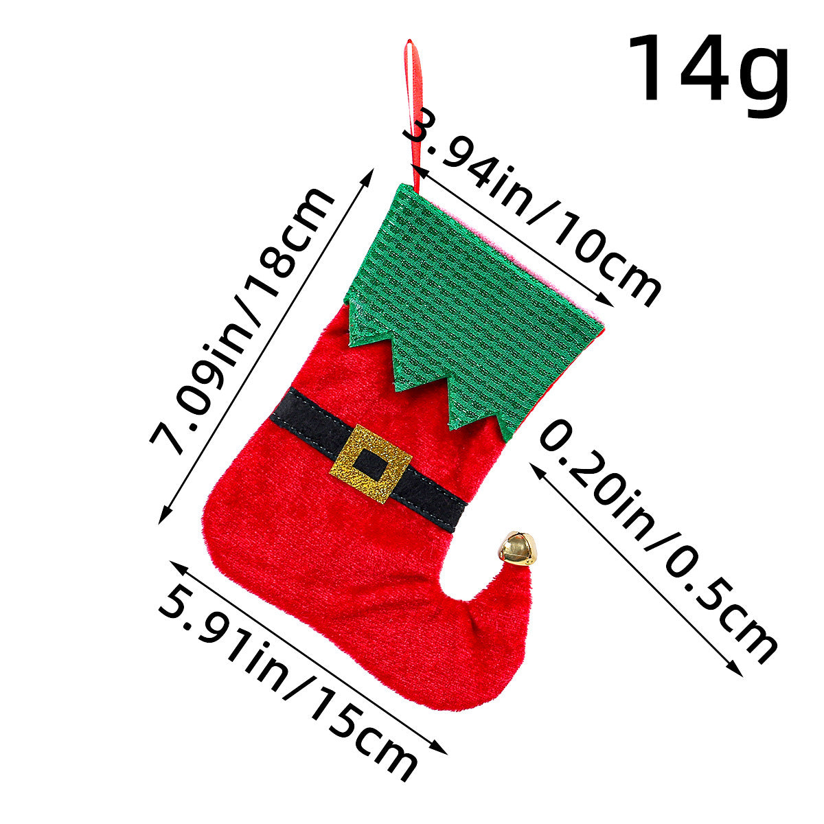 Christmas Stockings With Playful Elf & Santa Style