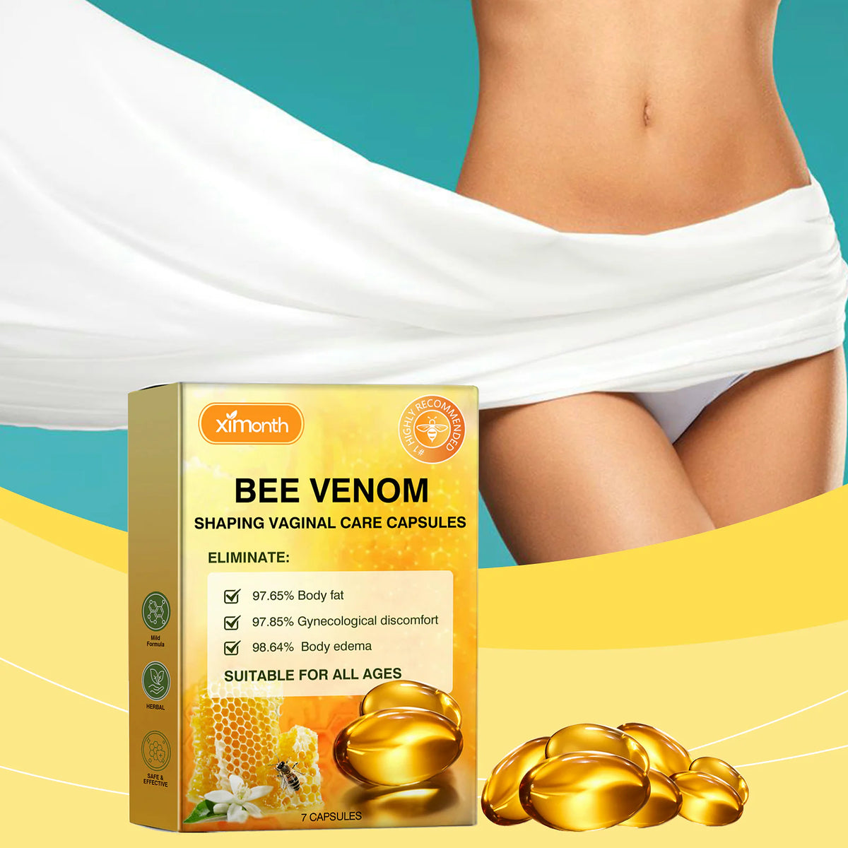 Ximonth Bee Venom Capsules - Daily Moisture & Firm Ritual