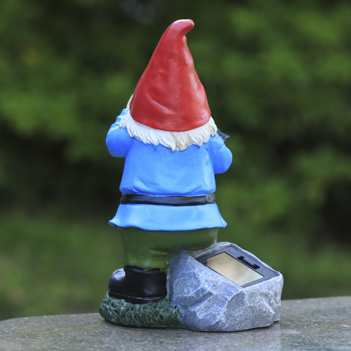 Solar Garden Gnome Statue for Lawn and Porch Decor