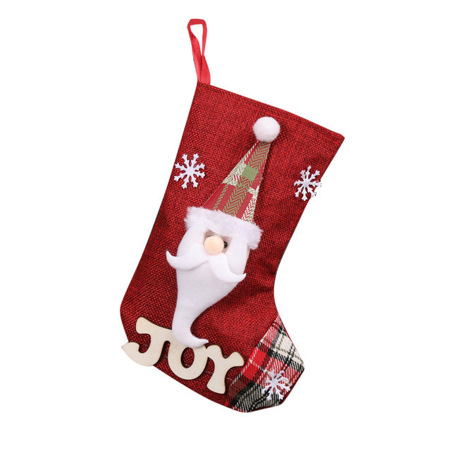 Christmas Stocking Candy Bag for Small Gifts & Decor