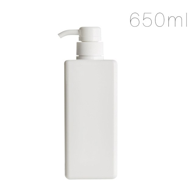 Refillable Square Lotion Pump Bottle for Bathroom Storage