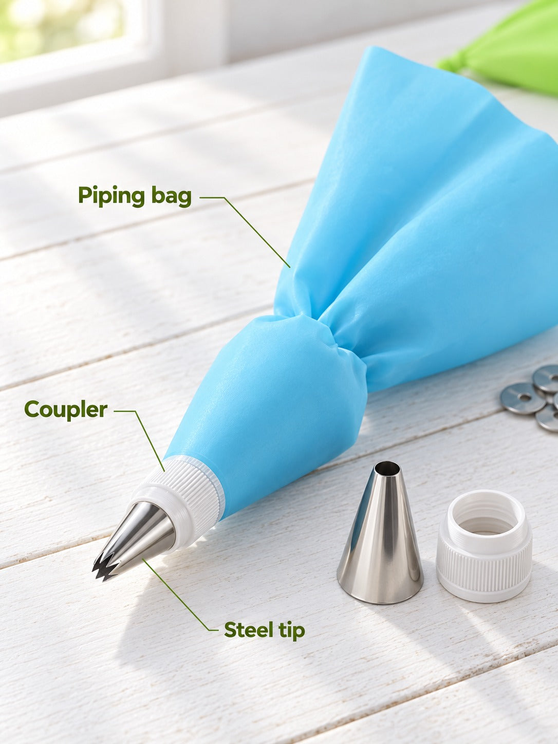 72 Piece Piping Tip Set for Cake Decorating Beginners