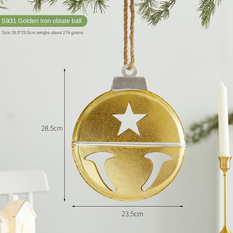 Christmas Metal Hanging Ornaments for Festive Charm