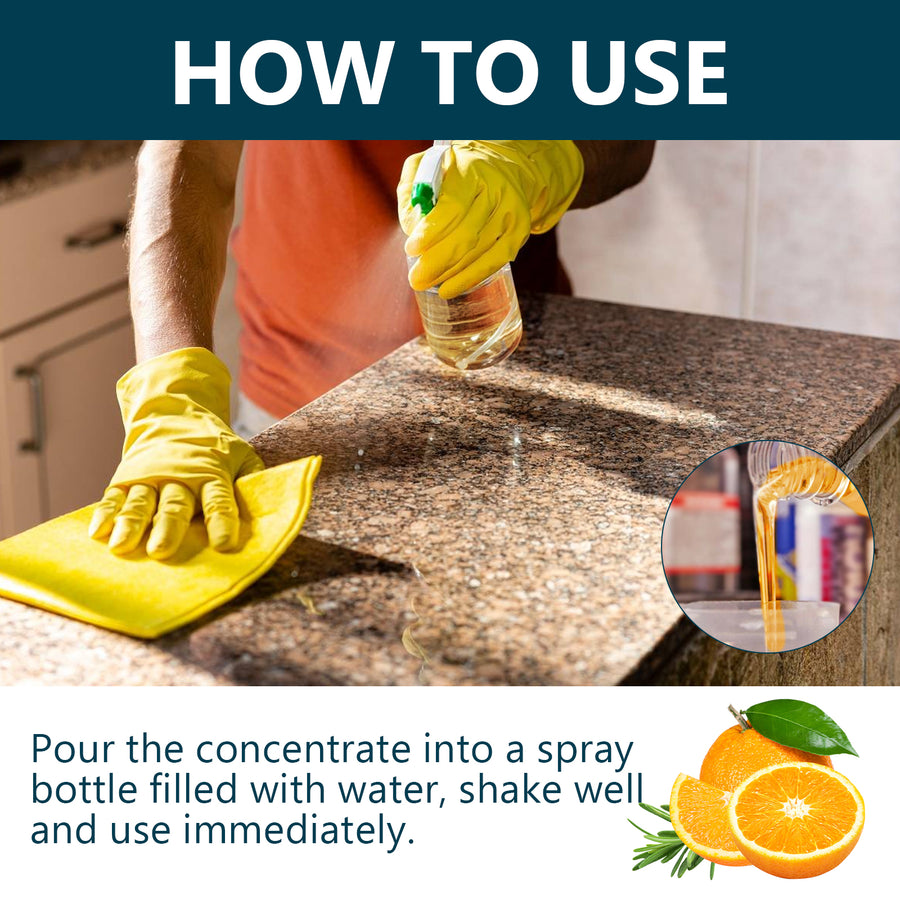 Kitchen Grease Remover Concentrate, Orange-Powered 2-Pack