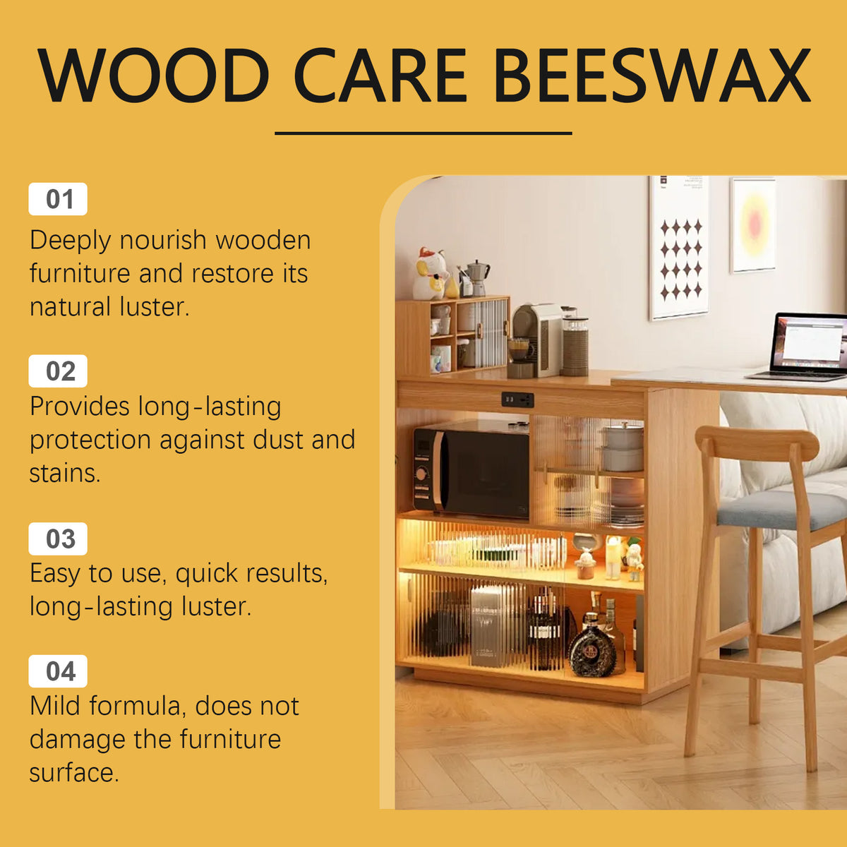Beeswax Furniture Polish for Richer, Warmer Wood Care