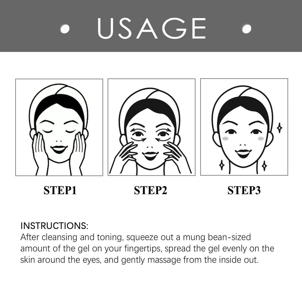 Eye Firming Gel – 60-Second Absorption, Smooths Bags & Fine