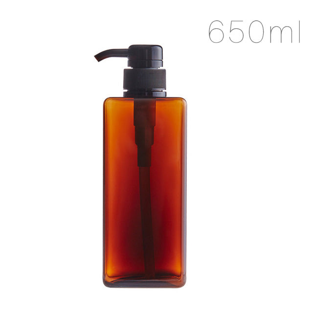 Refillable Square Lotion Pump Bottle for Bathroom Storage