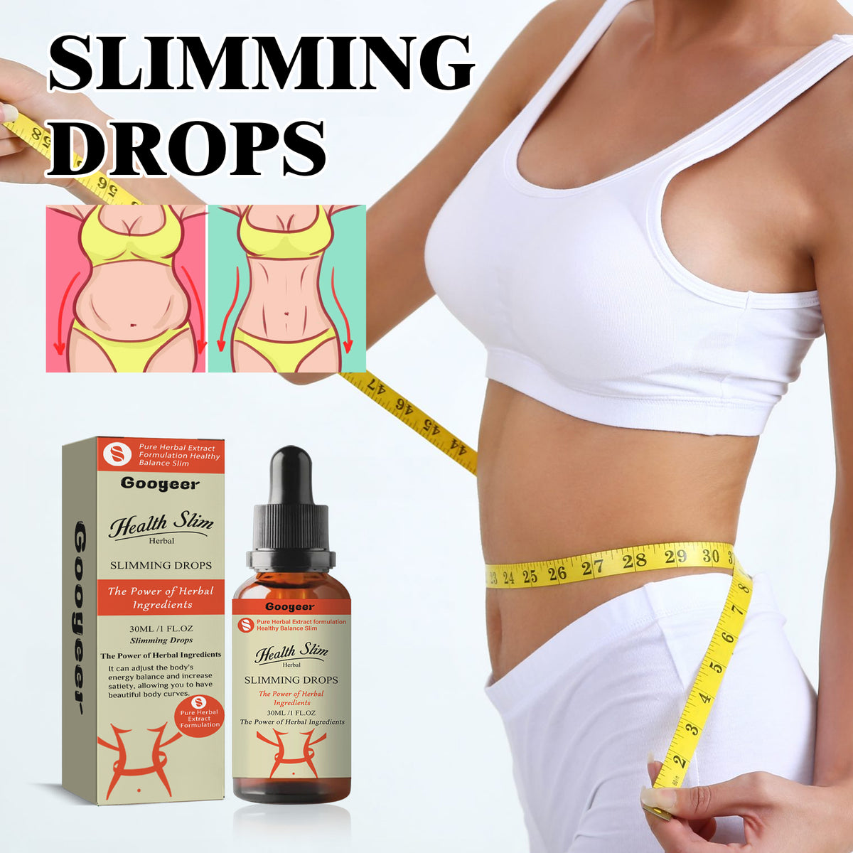 Herbal Slimming Drops for Weight-Management Support