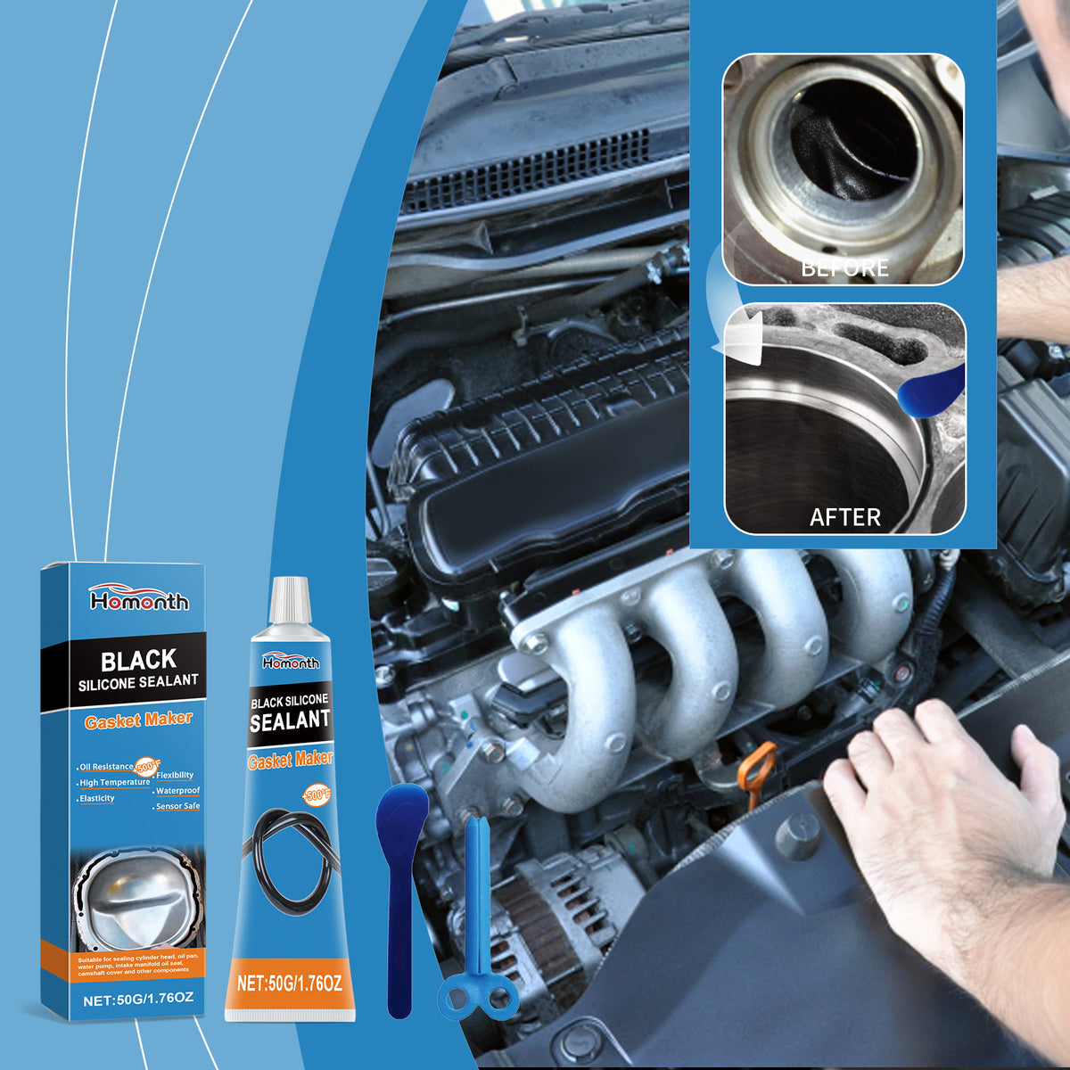 Automotive Gasket Maker Sealant for Oil Leak Repairs