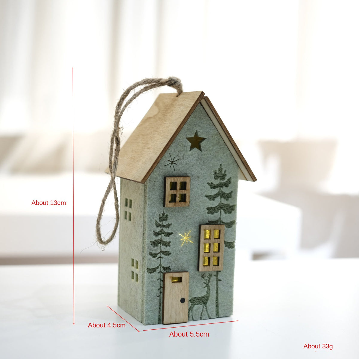 Light-Up Christmas Village Tabletop Decor for Small Spaces