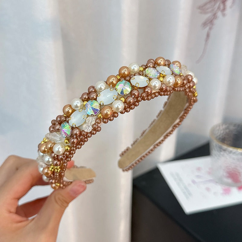 Pearl Crystal Headband for Instant Retro Glamour Looks