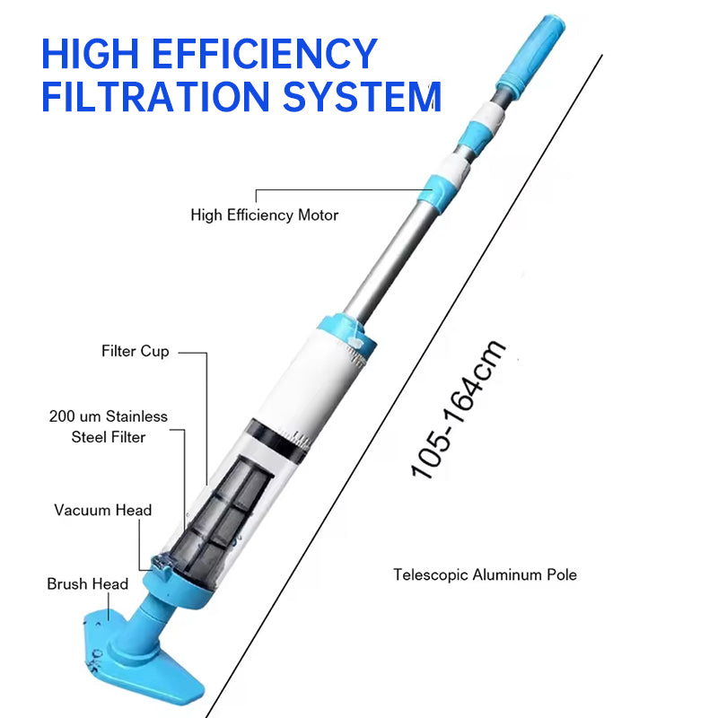 Cordless Pool Vacuum — Crystal-Clear Spa & Hot Tub Cleaning