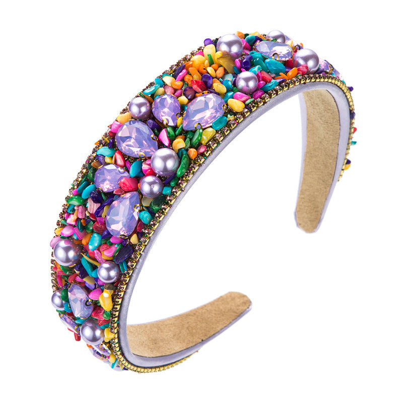 Jeweled Wide-Edge Headband for Instant Glamour Style