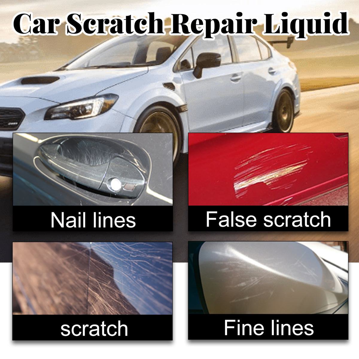 Car Scratch Repair Liquid for Fast Paint Touch-Up Fix