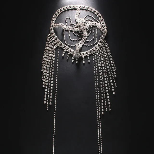 Tassel Hair Chain Bridal Headpiece for Dramatic Style