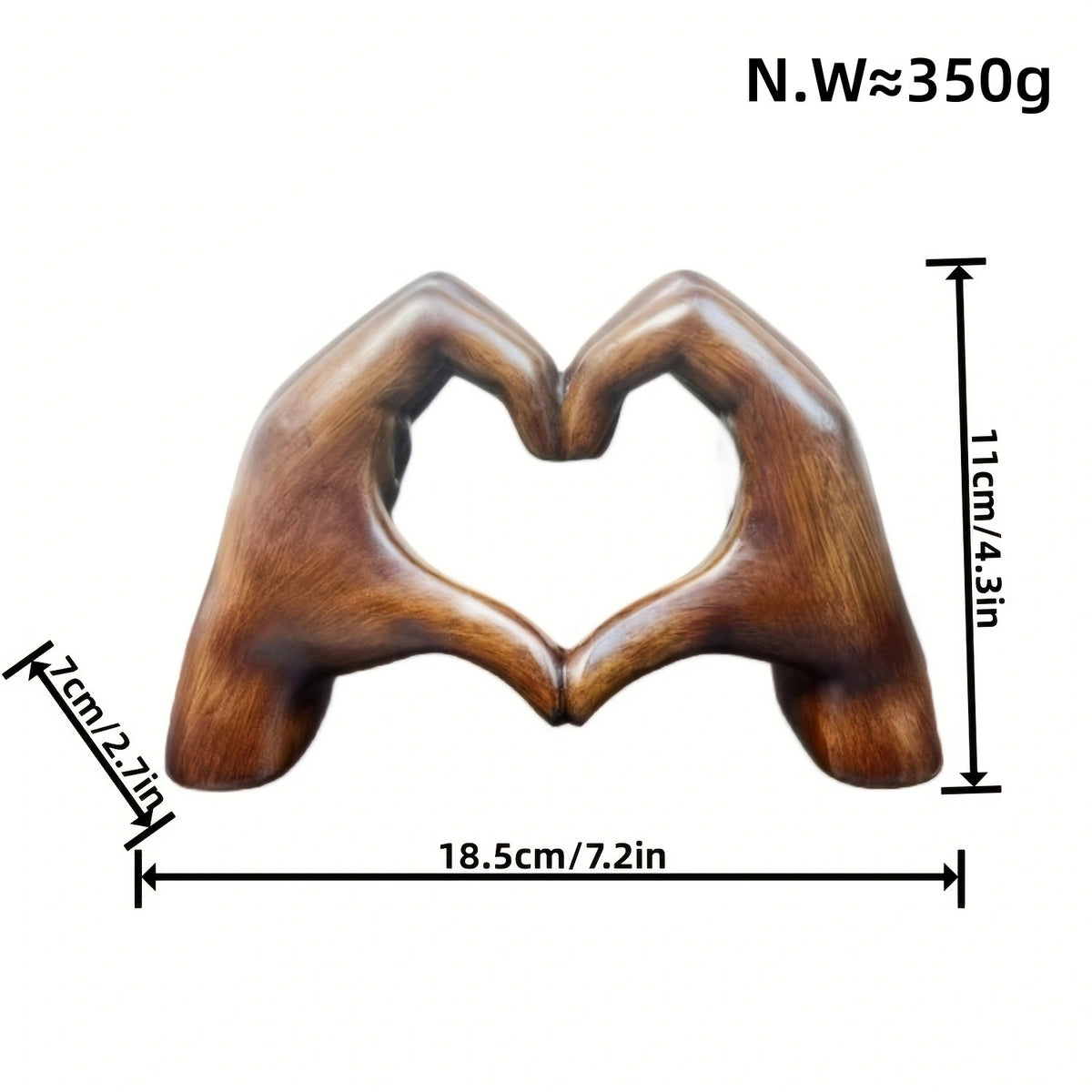 Graffiti Heart Sculpture for Colorful Room Decor Accent