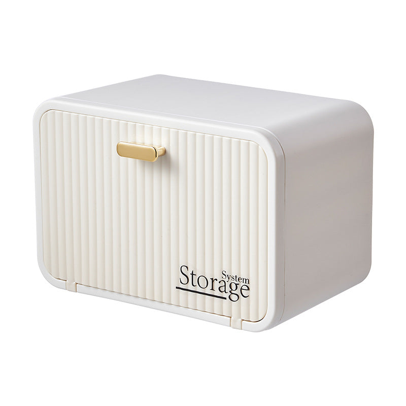 Wall-Mounted Towel & Cosmetic Storage Box, No Drilling