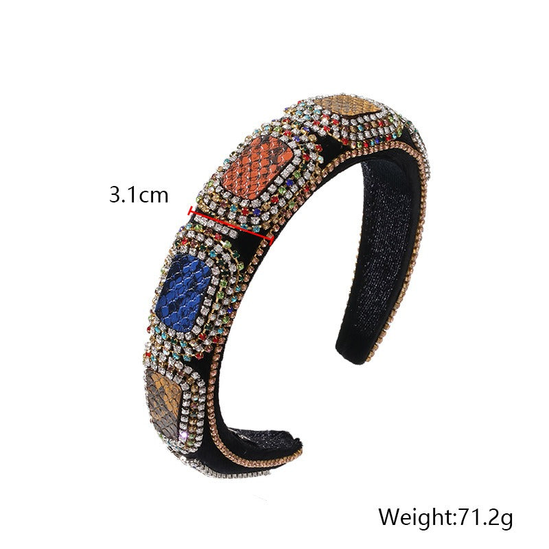 Jeweled Statement Headband for Colorful Glamorous Style