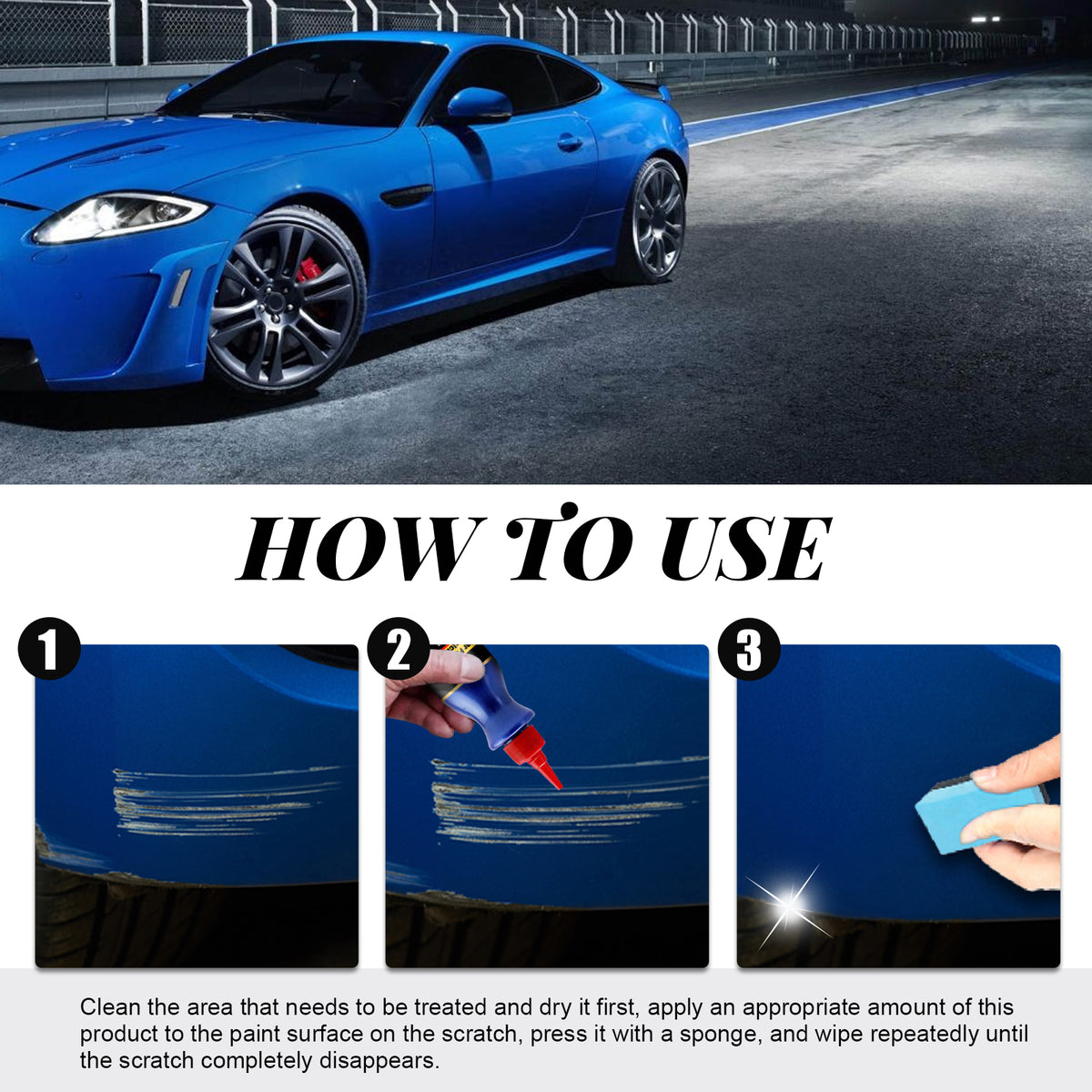 Car Scratch Remover for Light Paint Scuffs and Marks