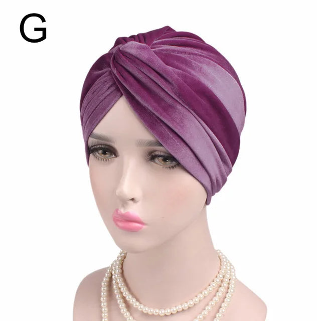 Velvet Turban Headband for Instant Elegant Coverage