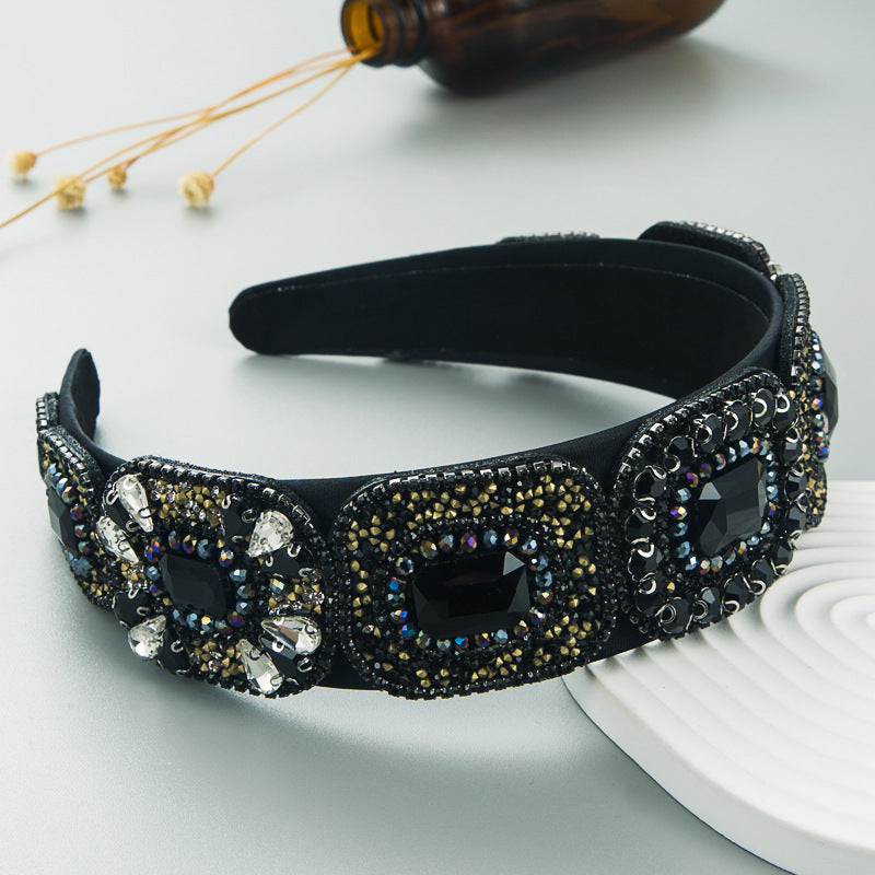 Crystal Baroque Hair Hoop Headband for Glamorous Style