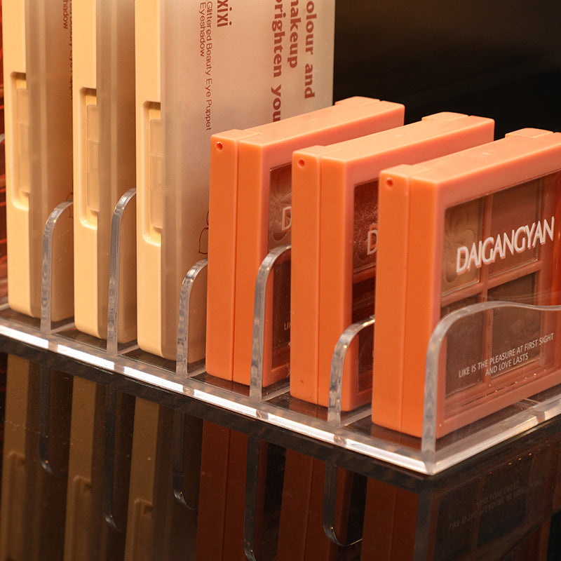 Eyeshadow Palette Rack, Clear Acrylic Upright Storage