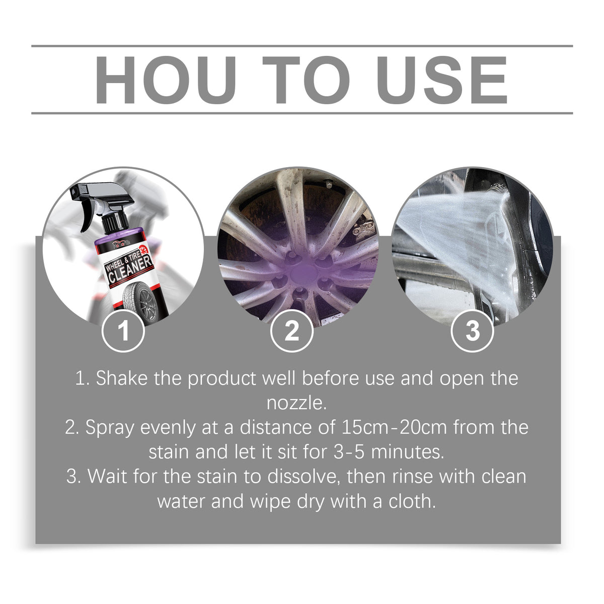 Automotive Wheel & Tire Cleaner for Brake Dust Removal