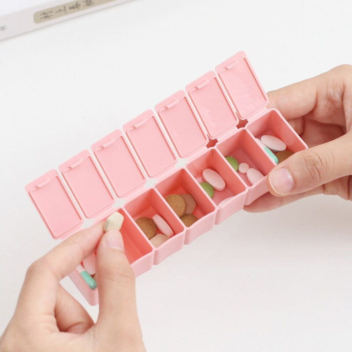 Weekly Pill Organizer — 7-Day Compartments for Daily Dosing