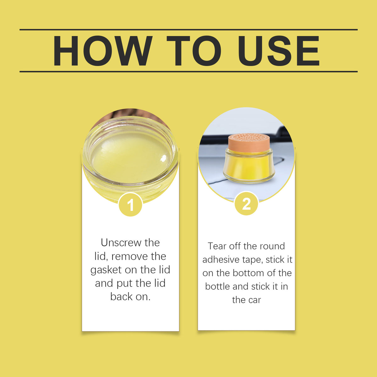 Lemon Car Air Freshener Balm for Lasting Freshness