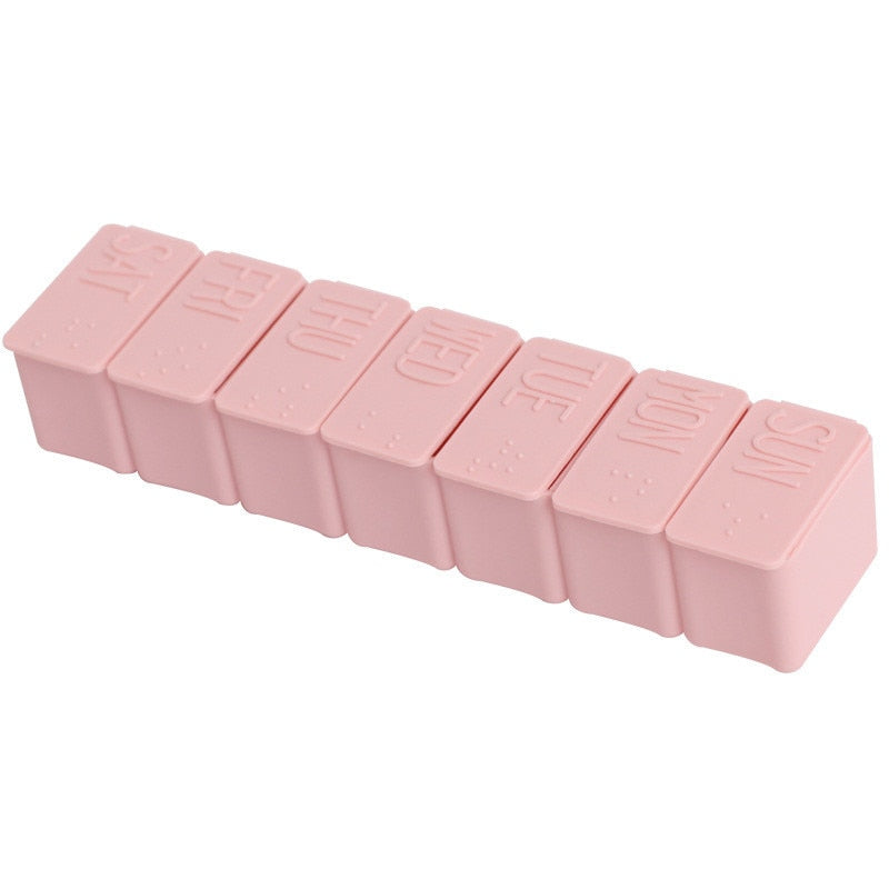 Weekly Pill Organizer — 7-Day Compartments for Daily Dosing