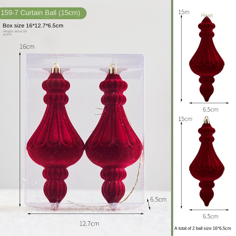 Flocked Christmas Ornaments for a Luxe Holiday Tree