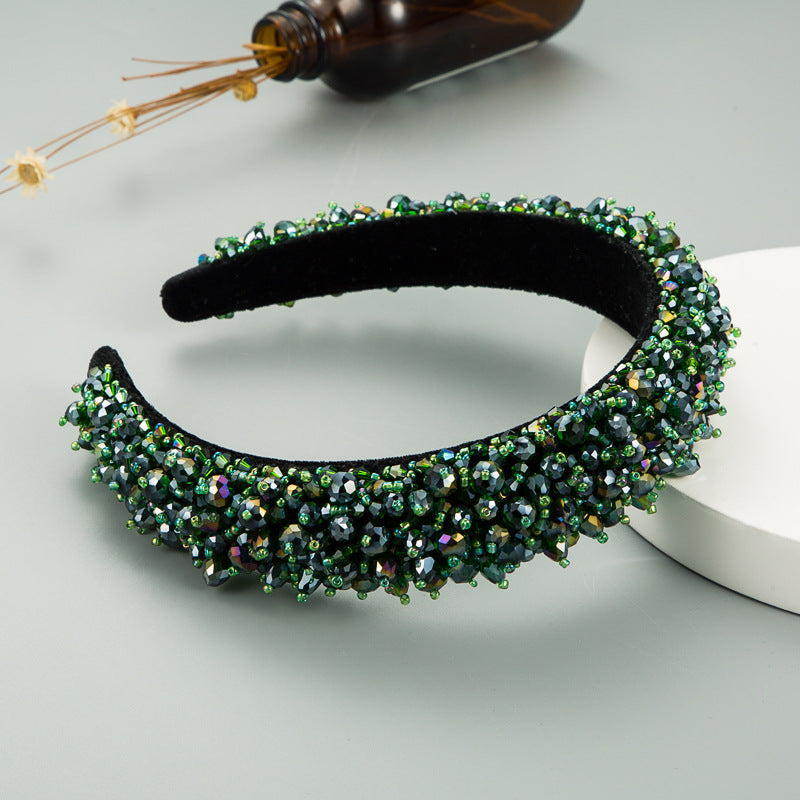 Crystal Beaded Headband for Glamorous Statement Style