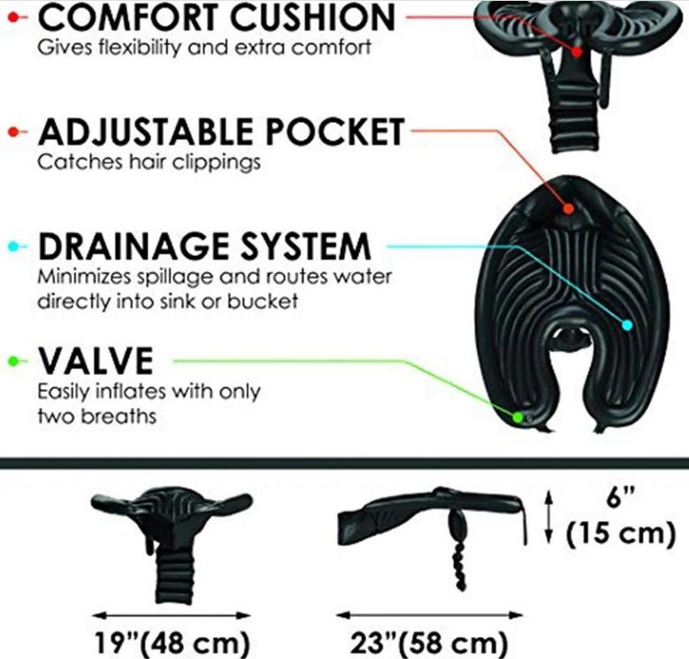 Portable Hair Washing Basin for Spill-Free Comfort