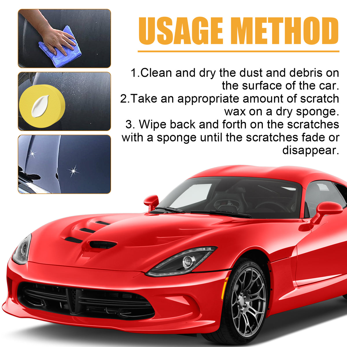 Car Scratch Repair Cream for Fine Paint Marks & Shine