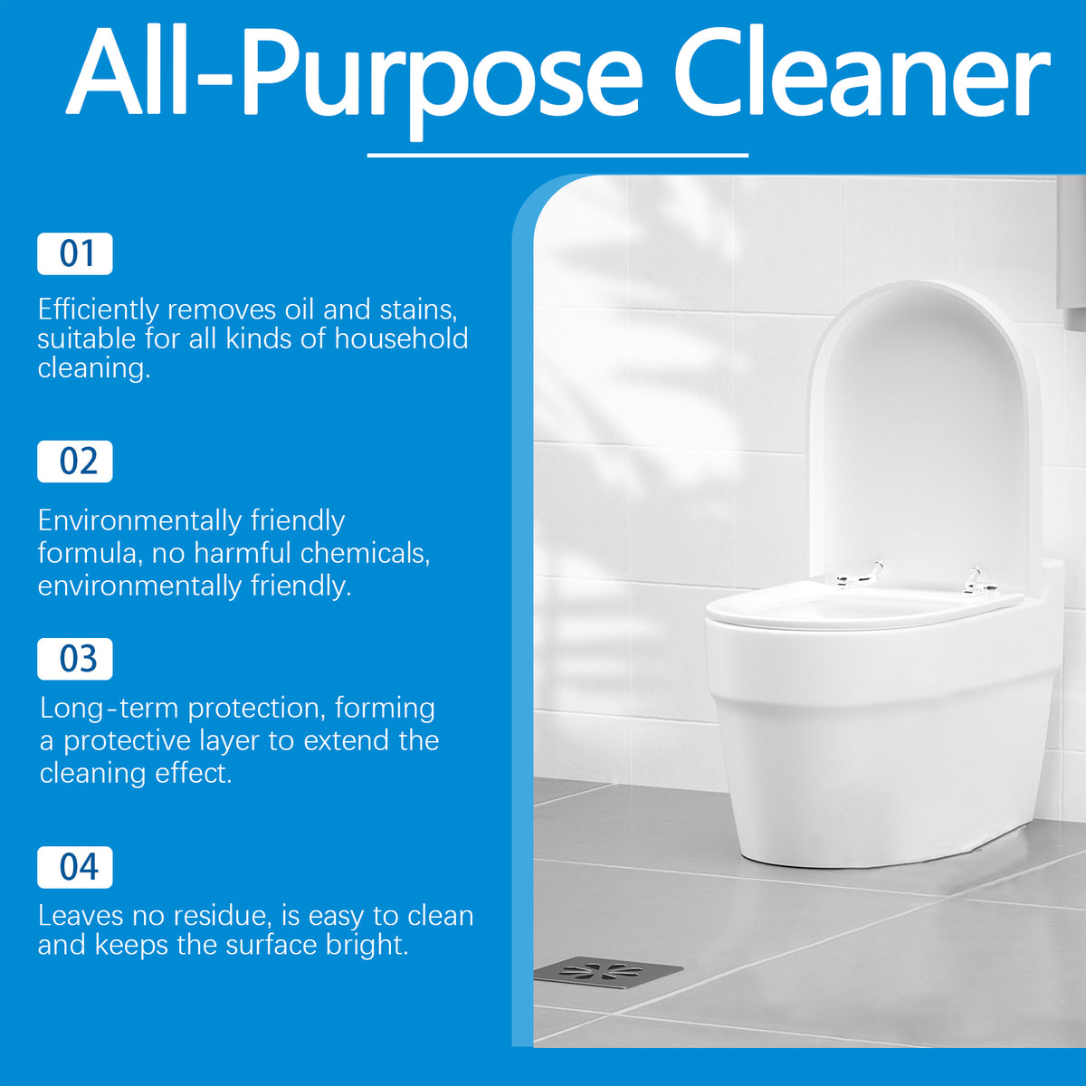 Multi-Surface Cleaner Spray for Grease, Stains & Odors