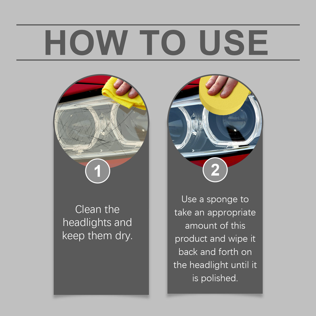 Automotive Headlight Repair Paste for Clearer Lamps