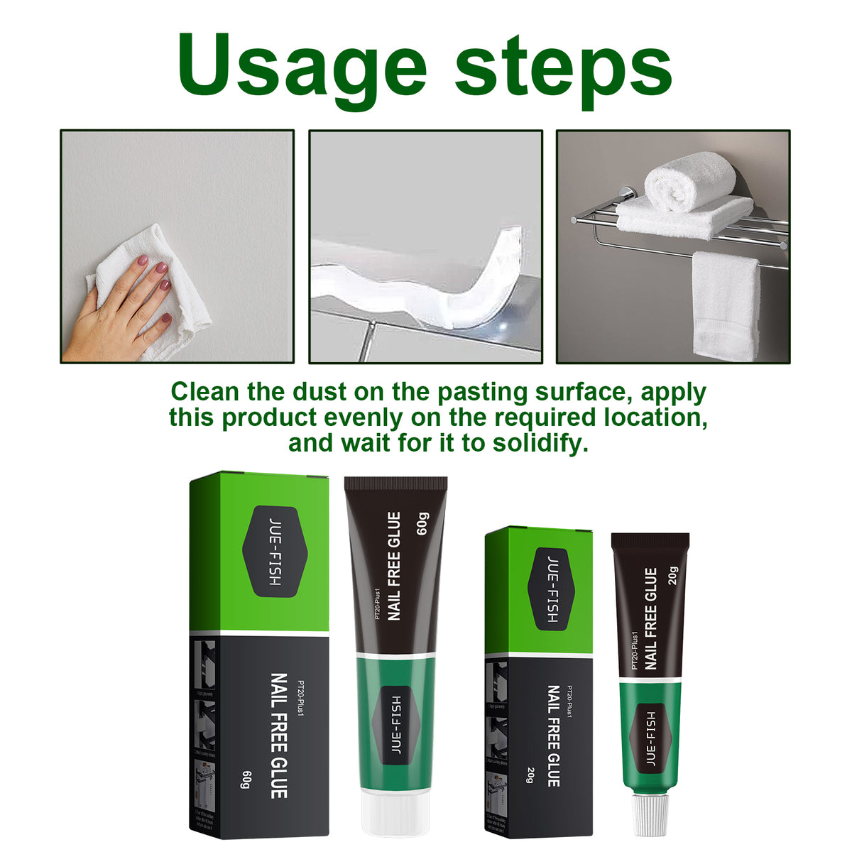 Nail-Free Adhesive for Fast Heavy-Duty Home Repairs