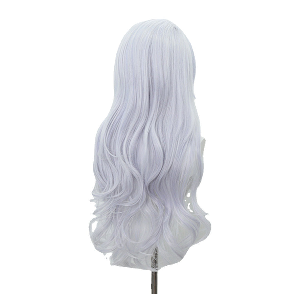 Anime Cosplay Wig With Long Lavender Waves & Side Bangs