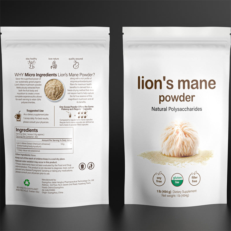 Lion’s Mane Mushroom Powder — Cognitive Health & Nerve Support