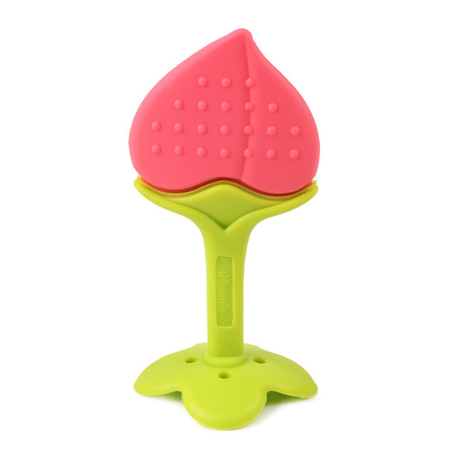 Colorful Silicone Fruit Teether for Soothing Sore Gums