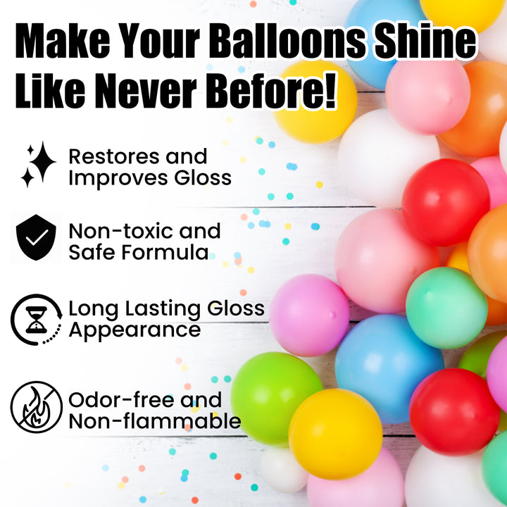 Balloon Shine Spray for Long-Lasting Celebration Gloss