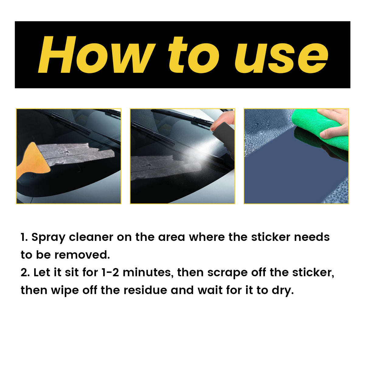 Car Sticker Remover for Clean Adhesive-Free Surfaces