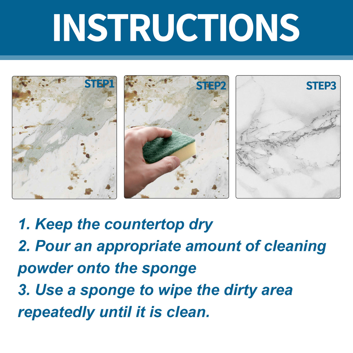 Stone Cleaning Powder for Tough Grease & Oil Stains