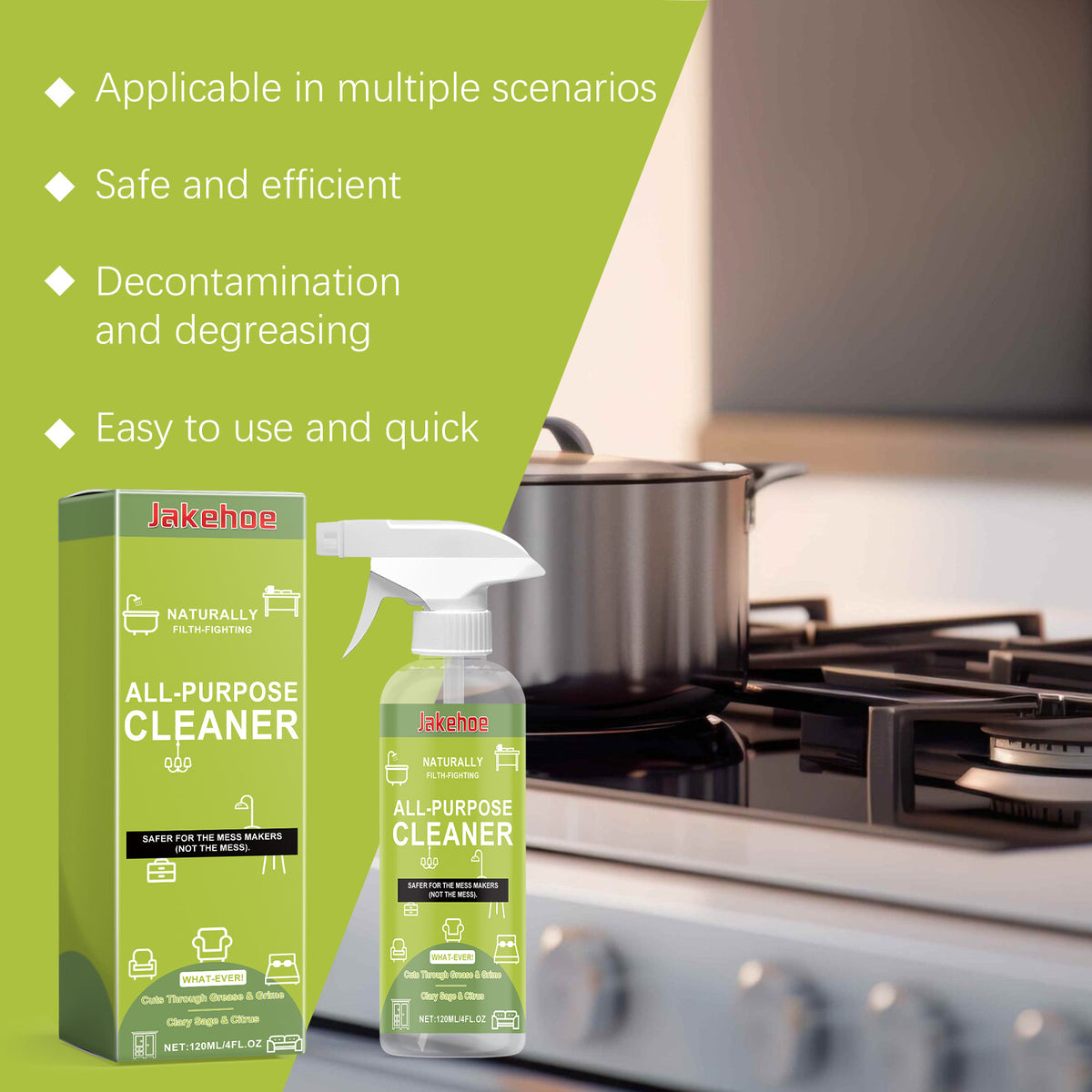 All-Purpose Cleaner Spray for Grease, Stains & Grime