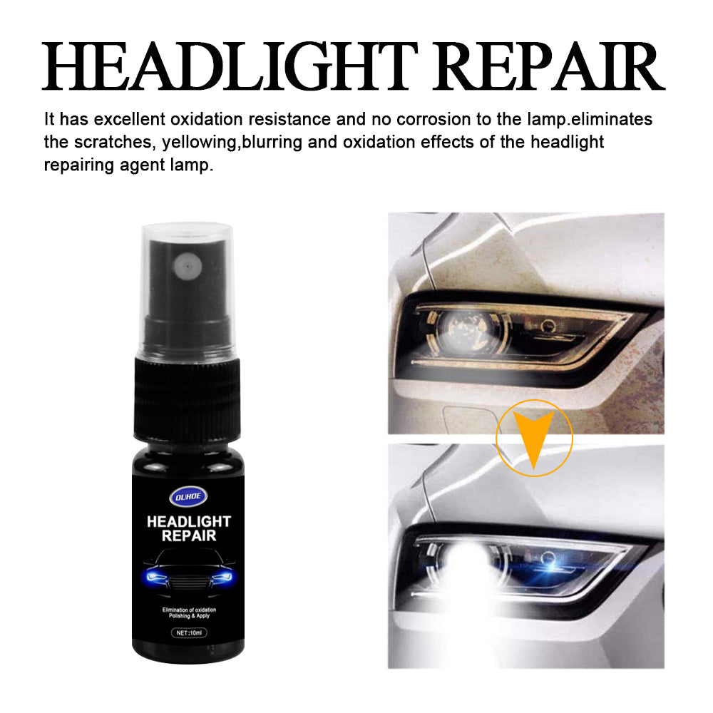 Car Headlight Repair Spray for Clearer, Brighter Lenses