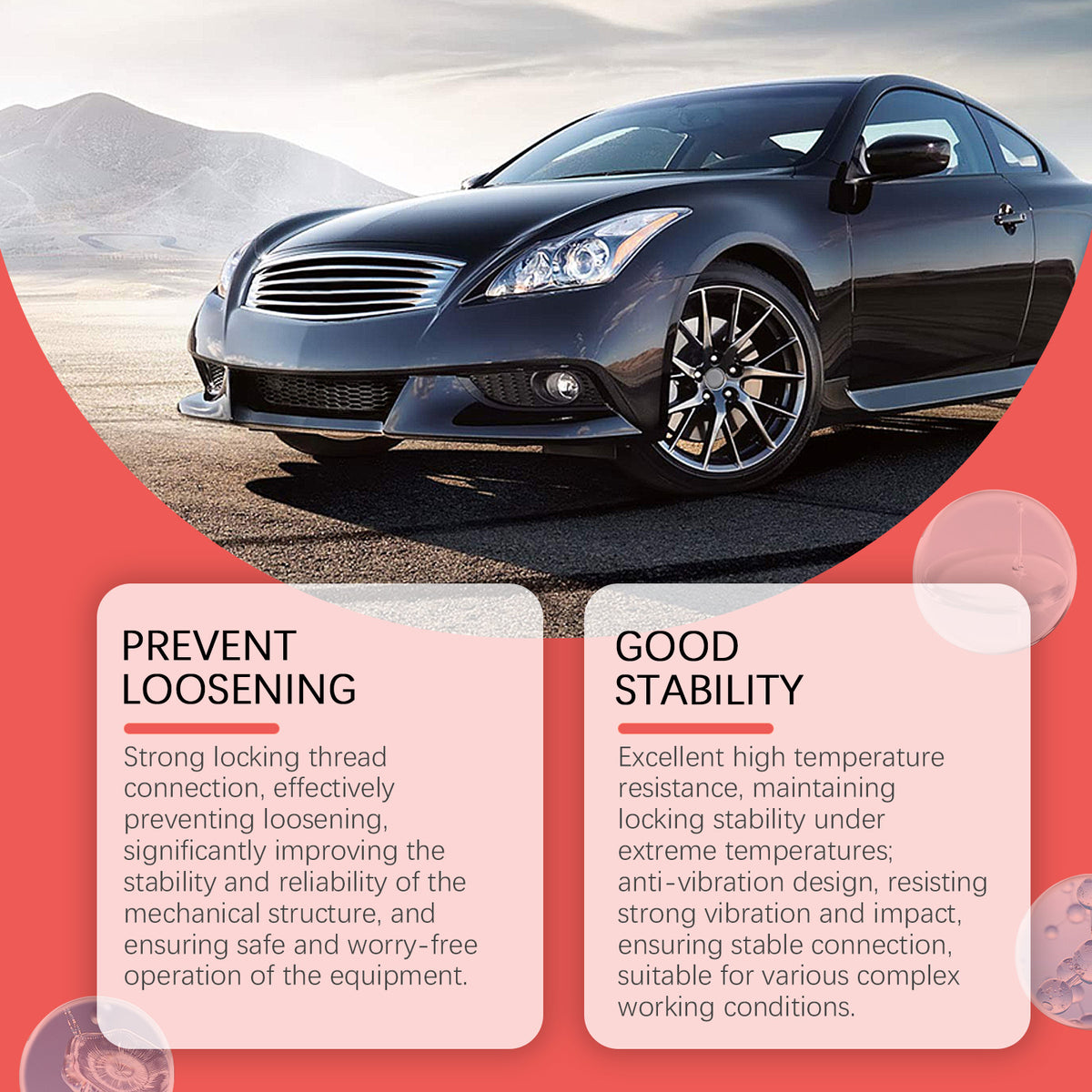Automotive Thread Locker for Vibration-Proof Fasteners