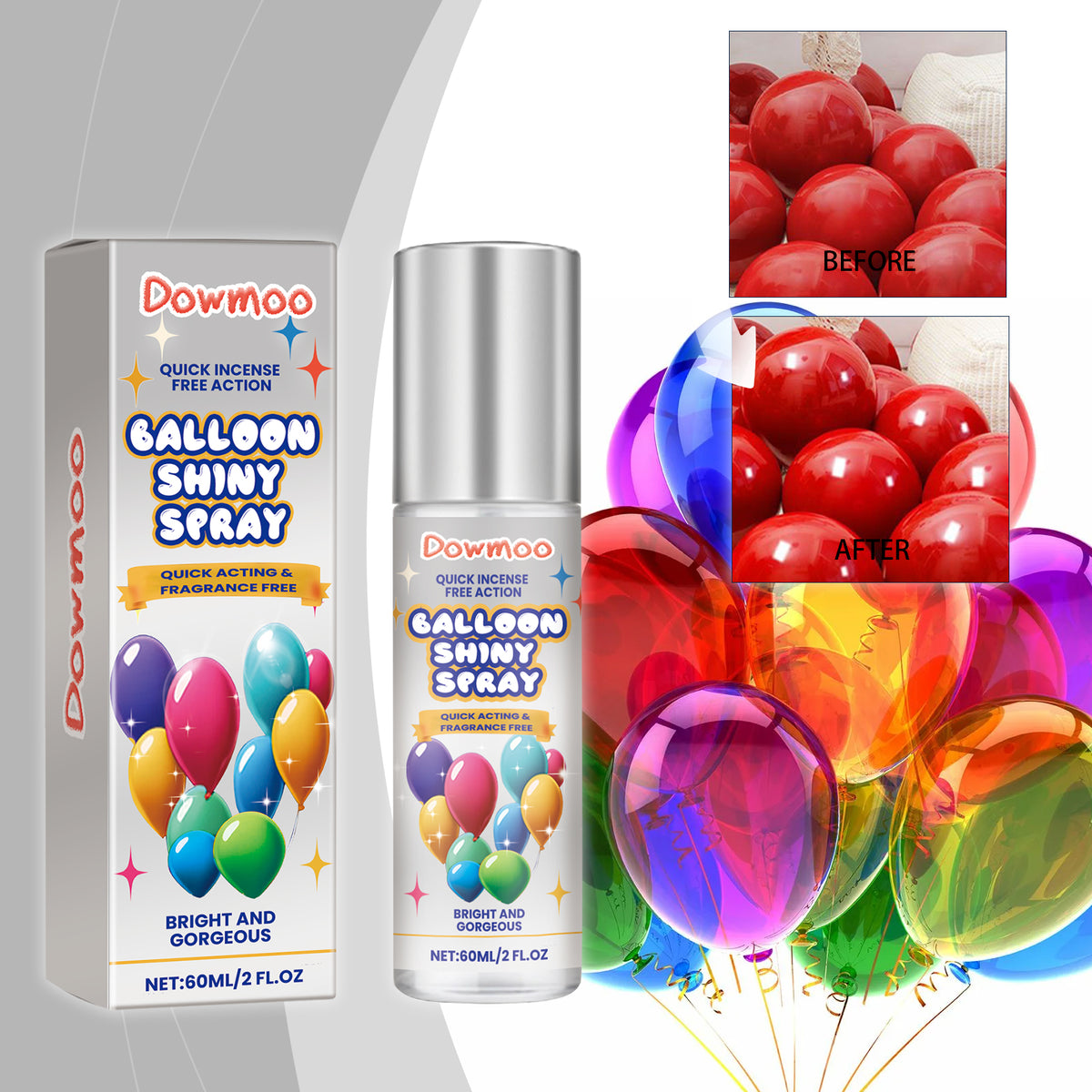Latex Balloon Shine Spray for Long-Lasting Glossy Balloons
