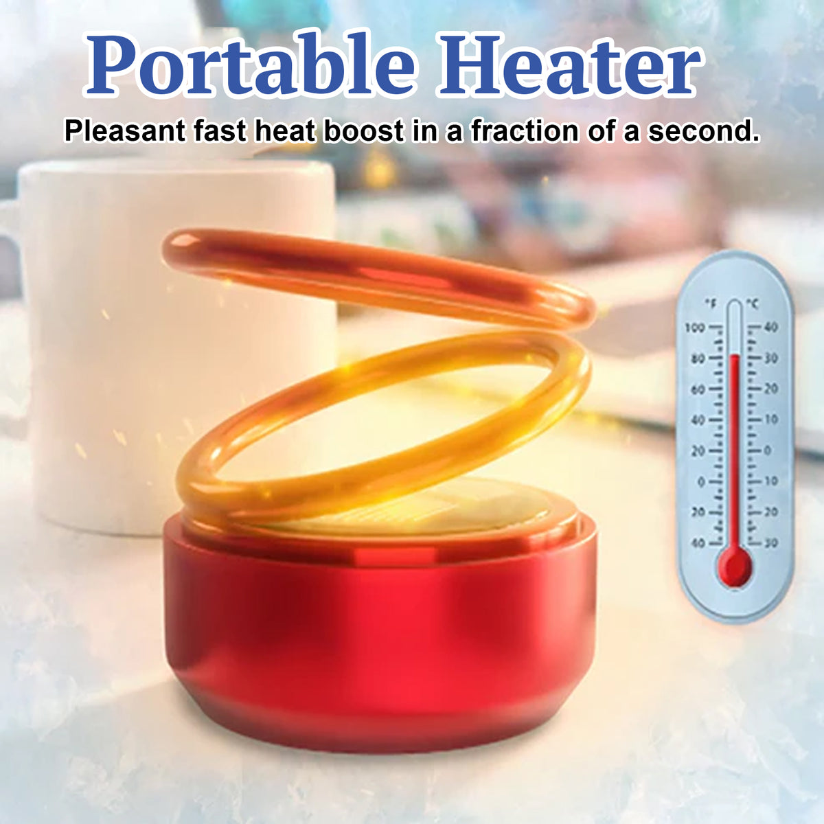 Portable Car Heater for Fast Windshield Defrosting
