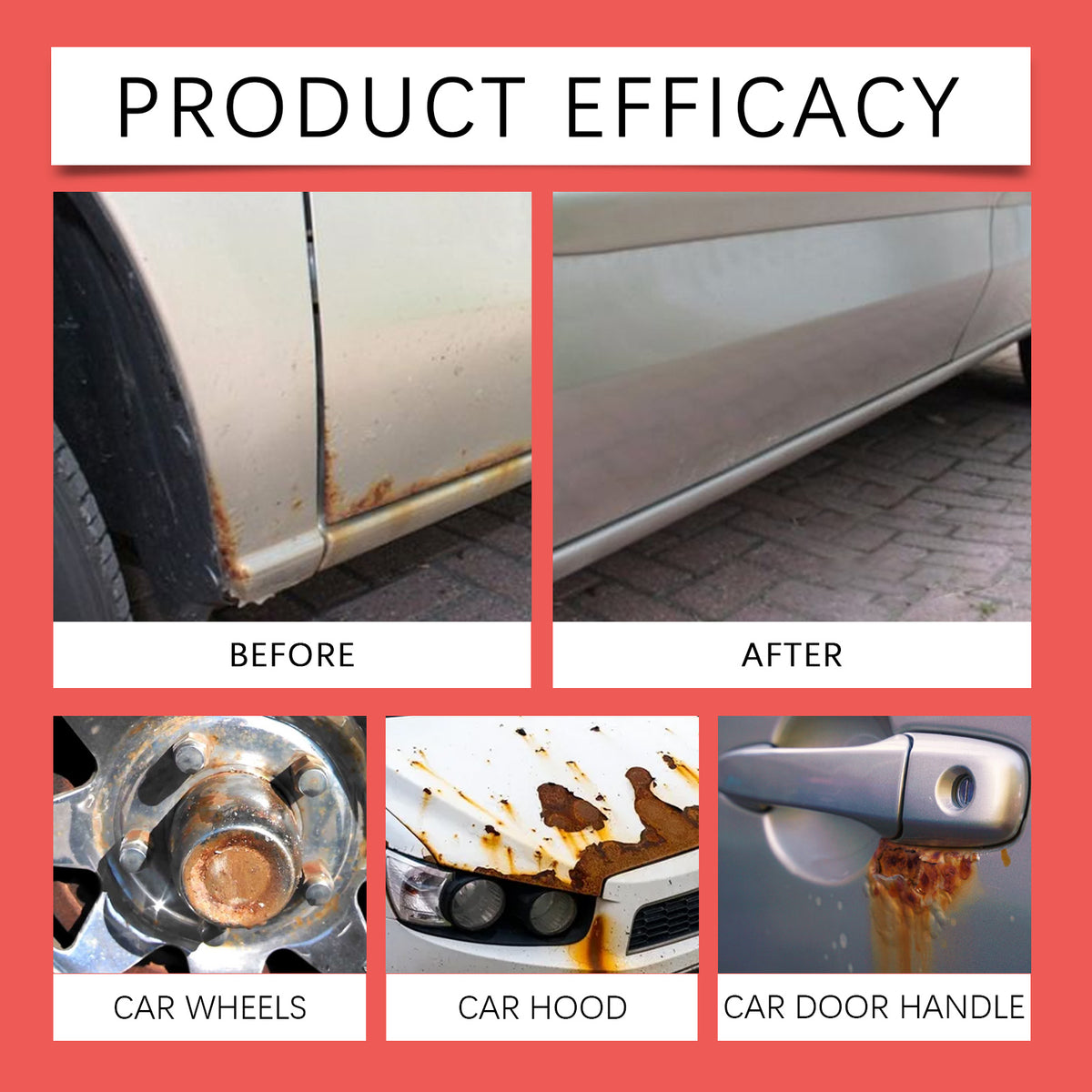 Car Rust Remover Spray for Fast Paint Decontamination